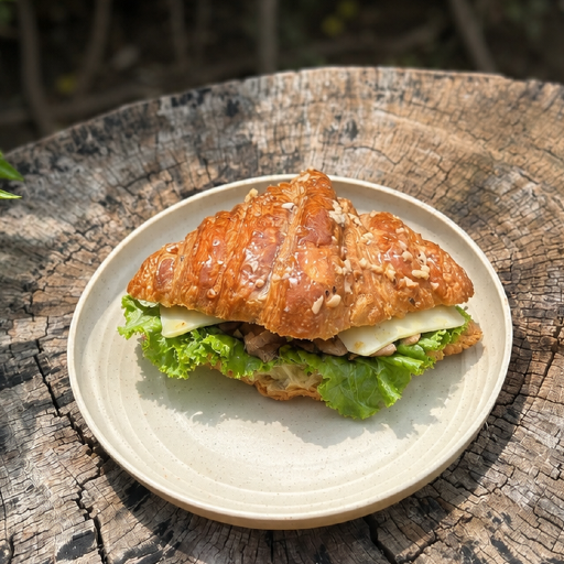 Truffle Mushroom & Caramelised Onions Croissant